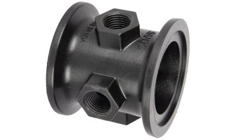 Flanged Coupling with Gauge Port