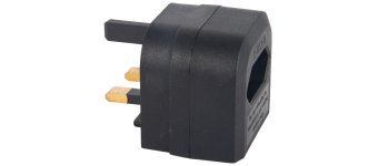 EU 2 Pin to UK 3 Pin Plug Adaptor